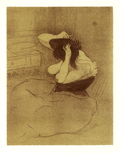 "Femme se peignant"  (woman combing her hair)