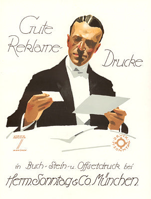 Gute Reklame-Drucke