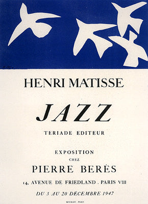 Matisse Jazz, Pierre Beres Gallery.  December 1947