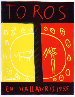 Toros en Vallauris (Bulls in Vallauris 1955)