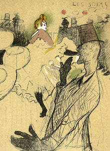 Moulin Rouge, La Goulue (Preliminary drawing for the Moulin Rouge Poster)